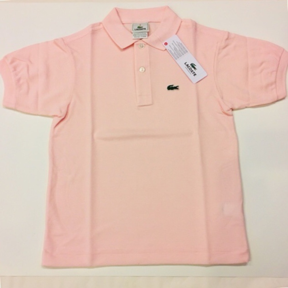 🆕Lacoste kid size 8 or 10 short sleeve polo NWT